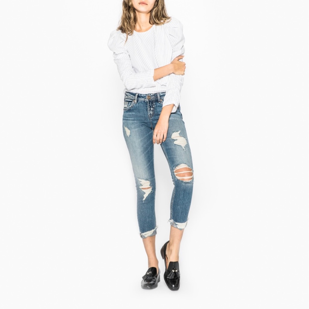 Silver Jeans ❤️ Suki Skinny Crop Jeans ❤️ Size 28